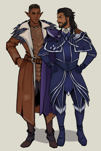 Personal art of my DATV Rook + Lucanis Dellamorte