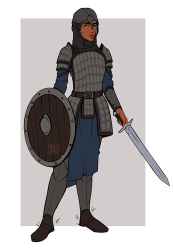Personal art of my DA:O Warden